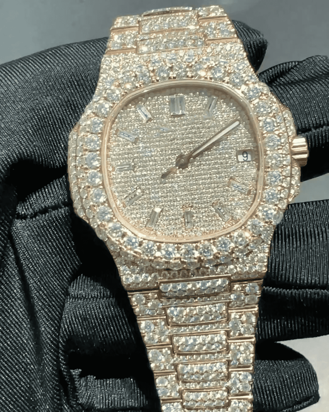 Diamond Moissanite Full Iced Out Luxury Shine Watch - Image 4