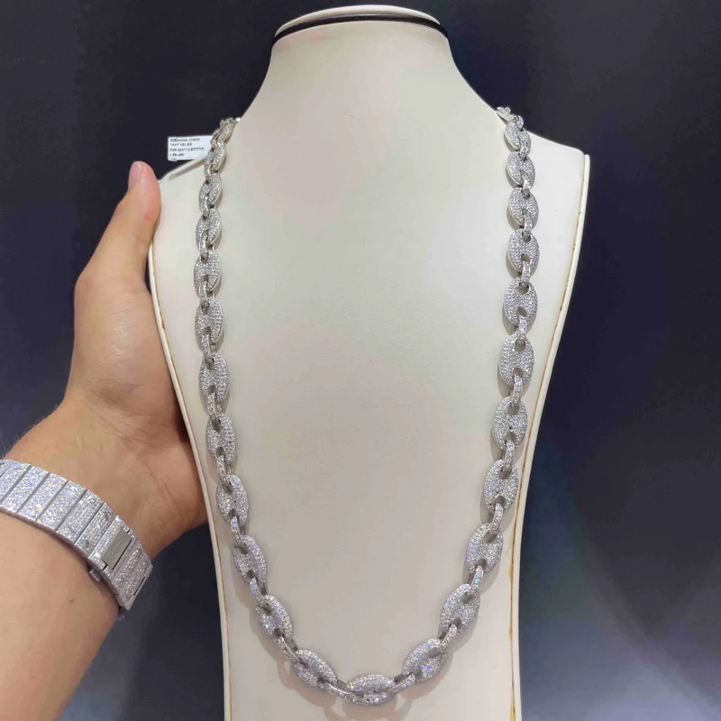 18mm Mens 10k Cuban Link Chain