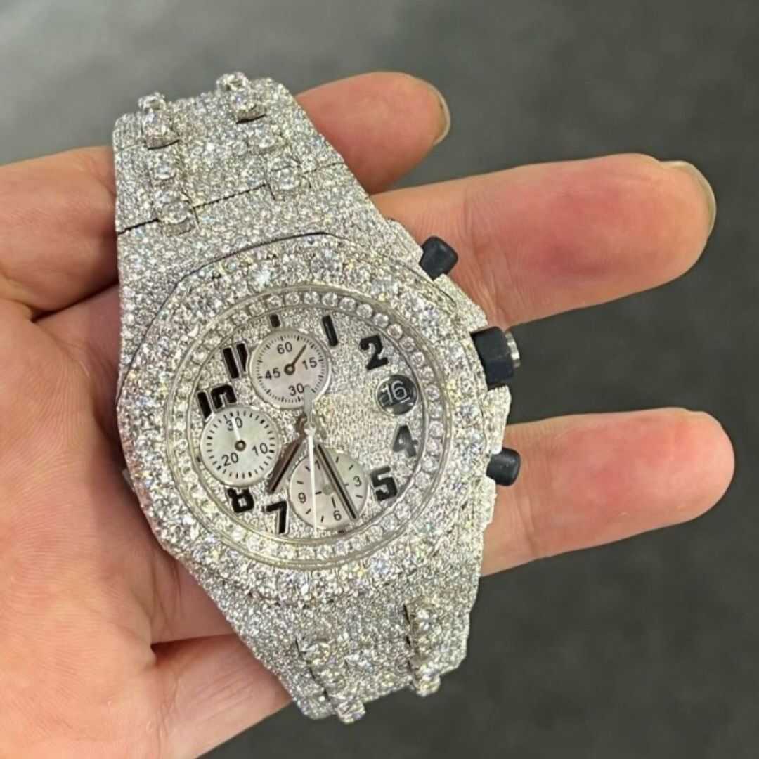 Bust Down Moissanite Watch For Parties And Special Events - Image 7