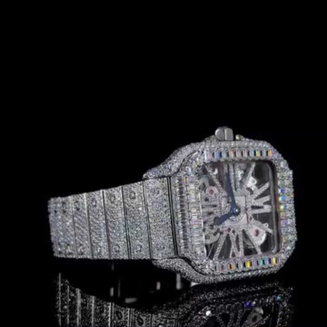 Automatic Diamond VVS Moissanite Watch - Image 4