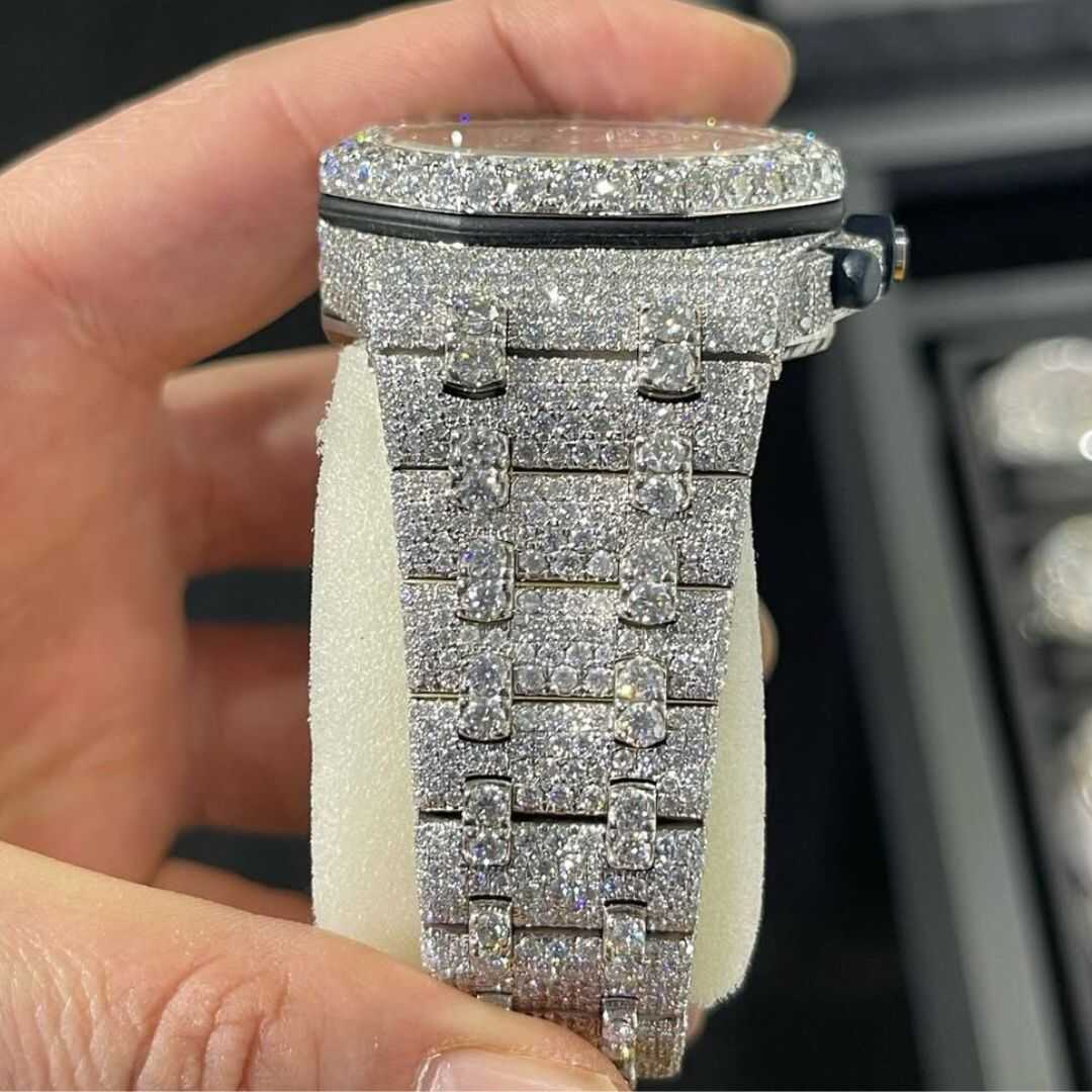 Bust Down Moissanite Watch For Parties And Special Events - Image 6