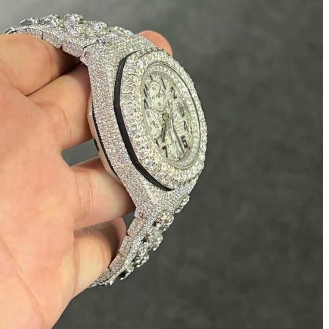 Bust Down Moissanite Watch For Parties And Special Events - Image 5
