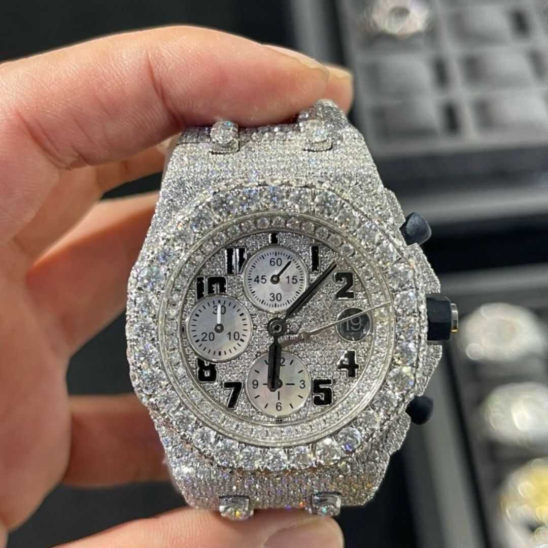 Bust Down Moissanite Watch For Parties And Special Events - Image 2