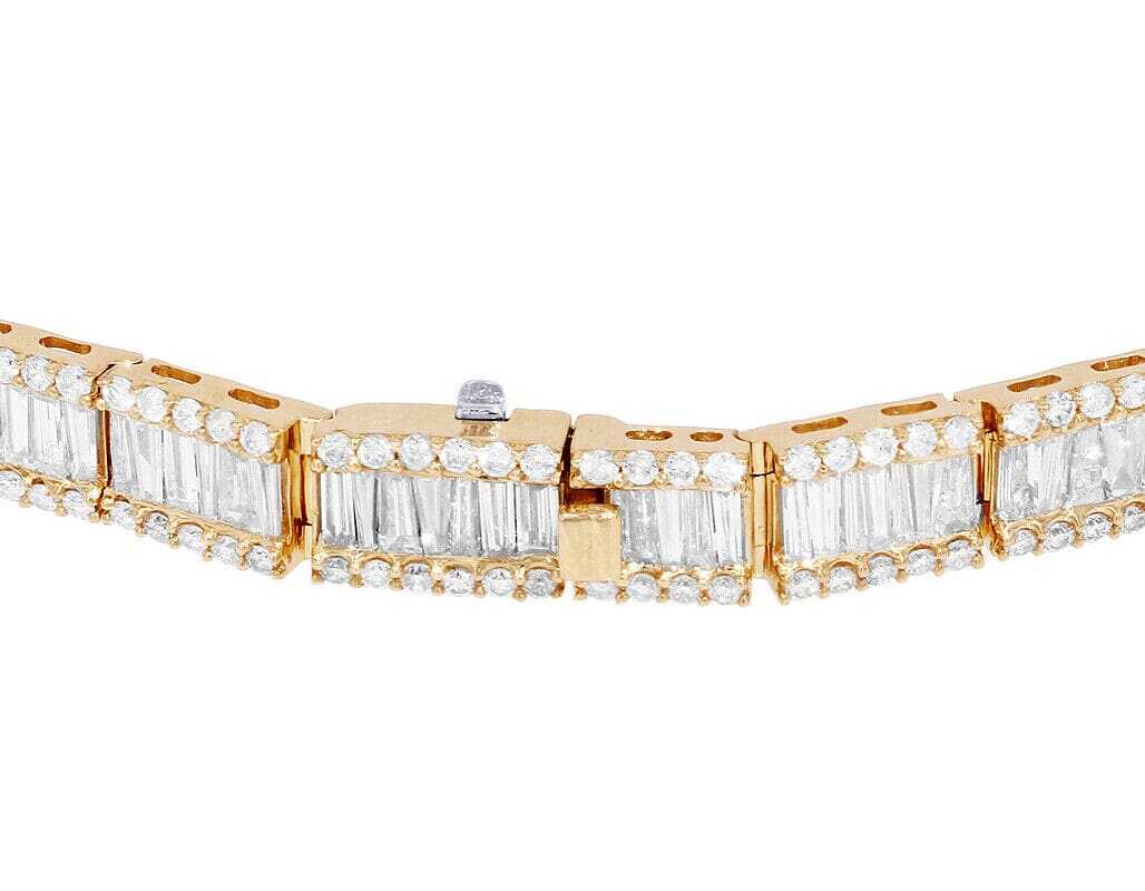 14mm Iced Out Diamond Bracelets, Iced Out Bracelet, Iced Out Cuban Link Bracelet, Moissanite Diamond Bracelets - Image 6