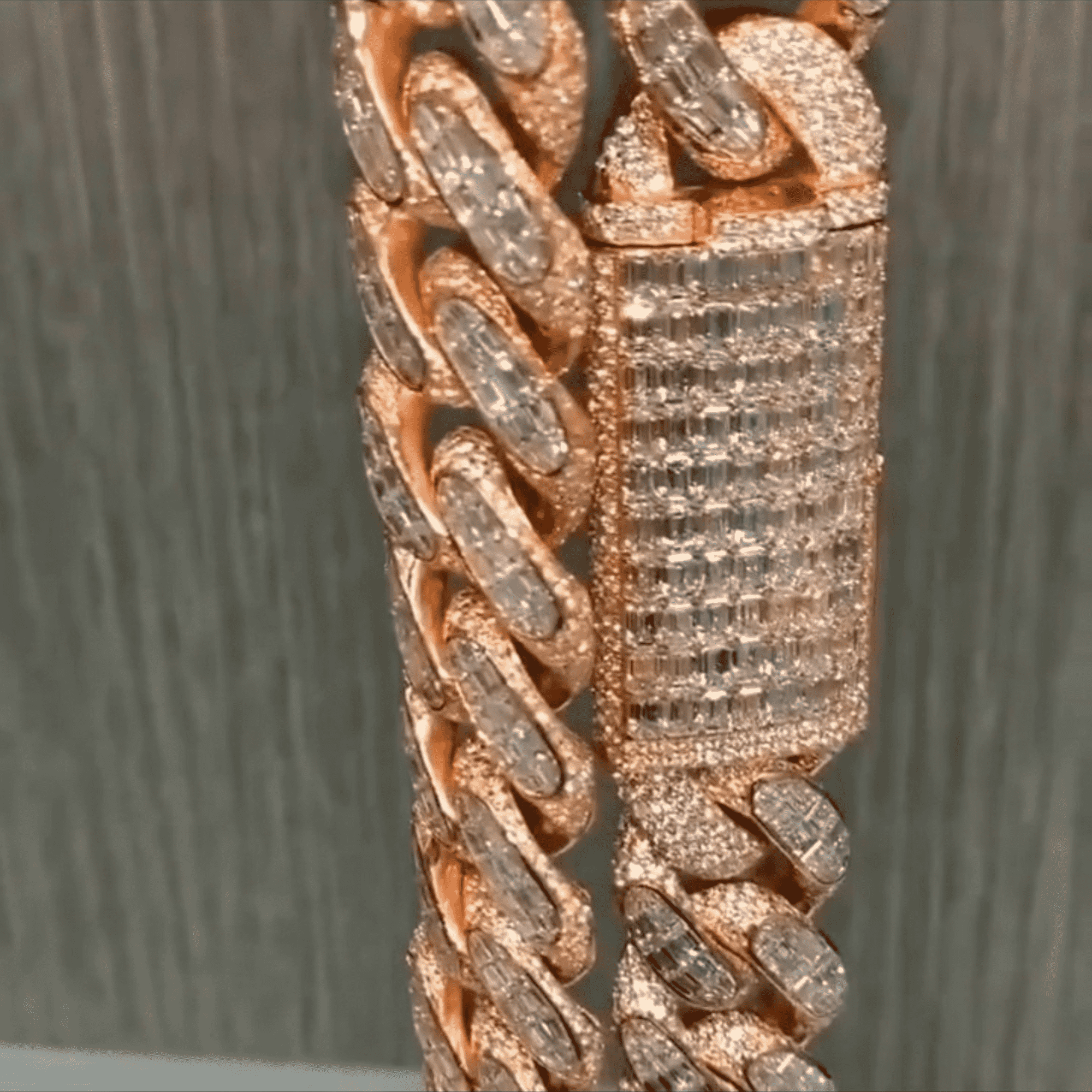 20mm Silver Diamond Edge Iced Out Cuban Link Men’s Moissanite Chains - Image 2