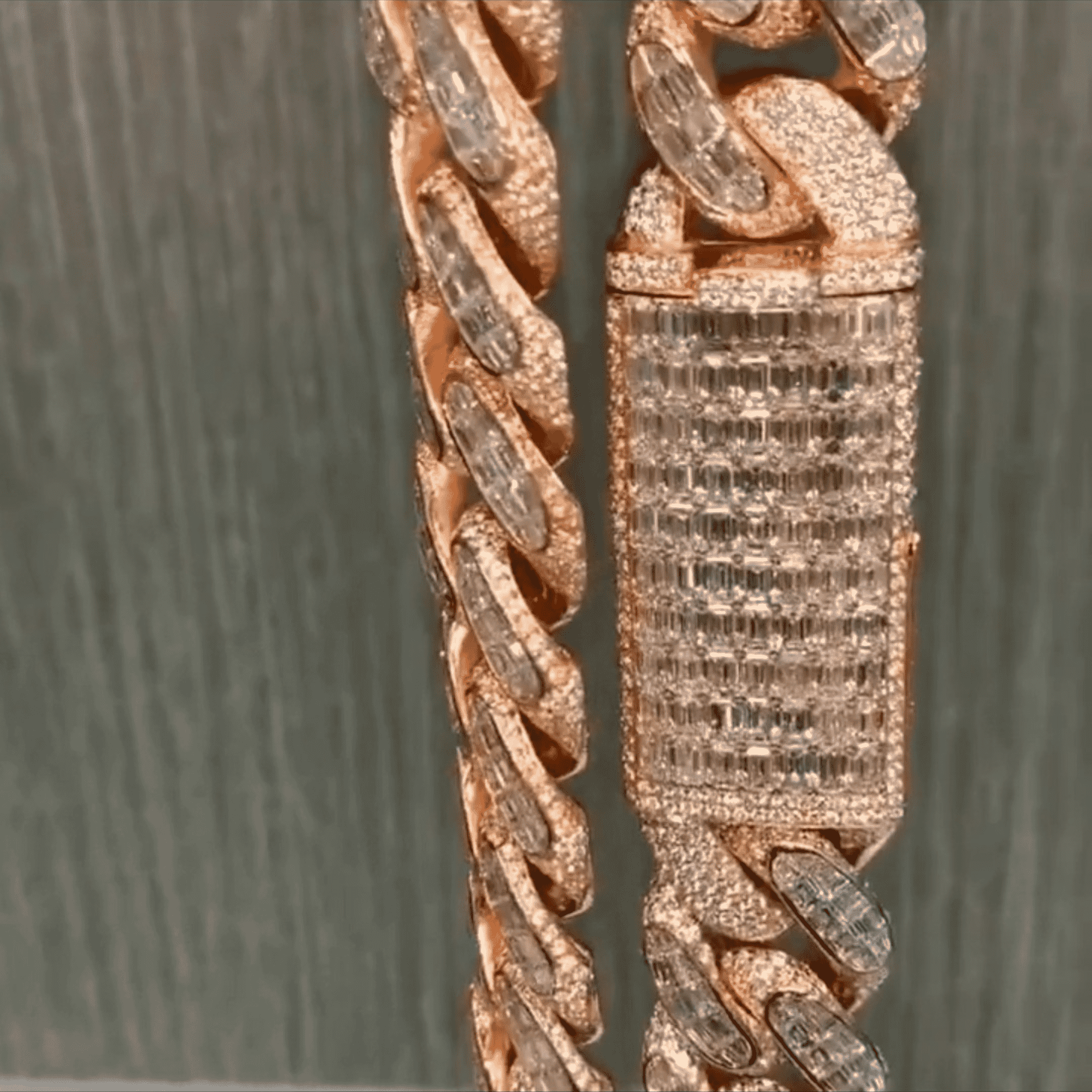 20mm Silver Diamond Edge Iced Out Cuban Link Men’s Moissanite Chains - Image 3