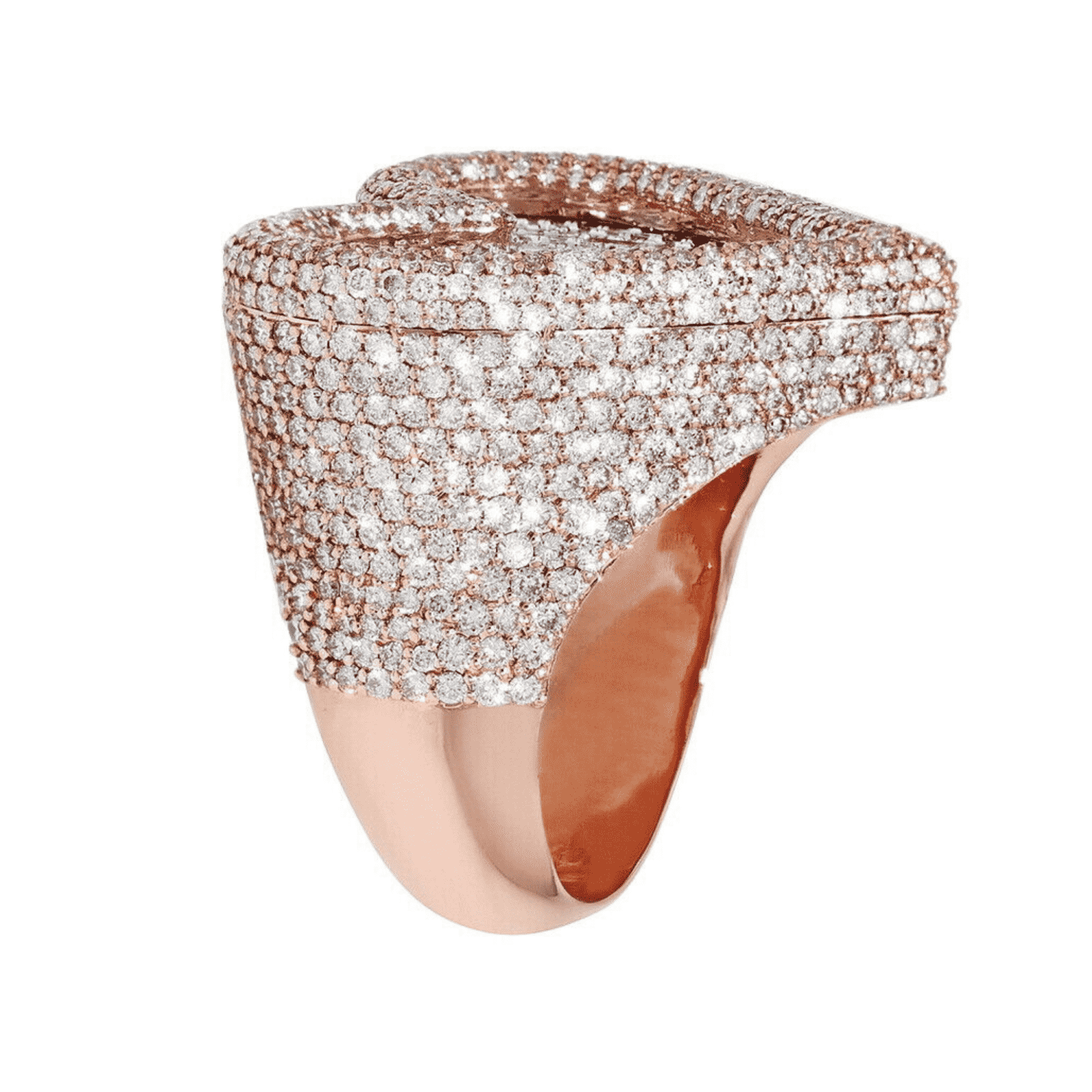 925 Silver Iced Out Hip Hop Ring VVS Moissanite - Image 5
