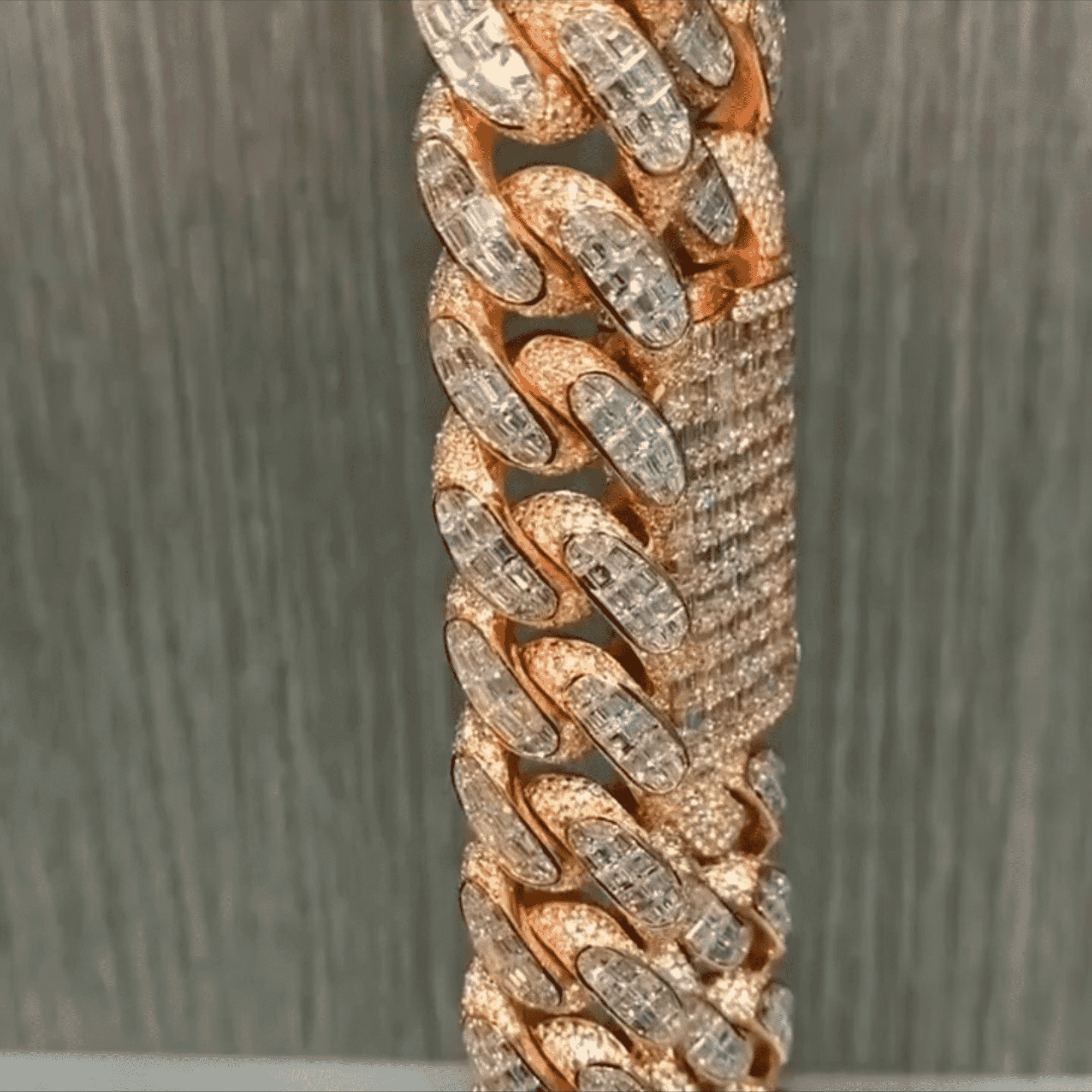 20mm Silver Diamond Edge Iced Out Cuban Link Men’s Moissanite Chains - Image 4