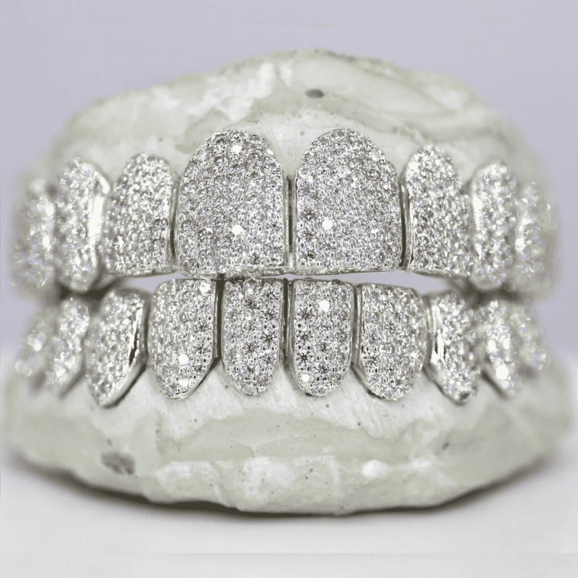 VVS Moissanite Full Stone Teeth Grillz – High-End Handcrafted Jewelry - Image 3