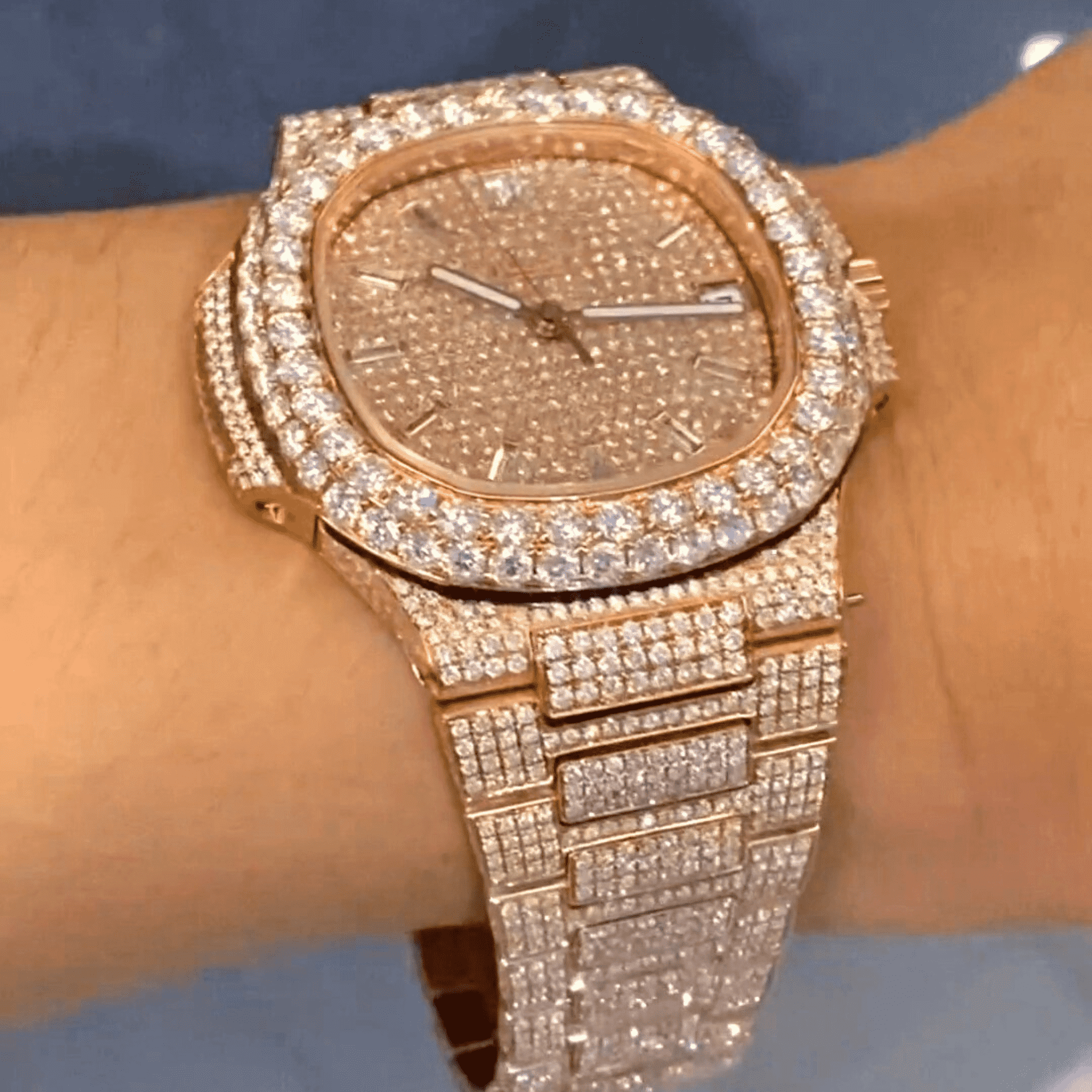 Premium Sapphire Crystal Automatic Moissanite Men’s Watch - Image 6
