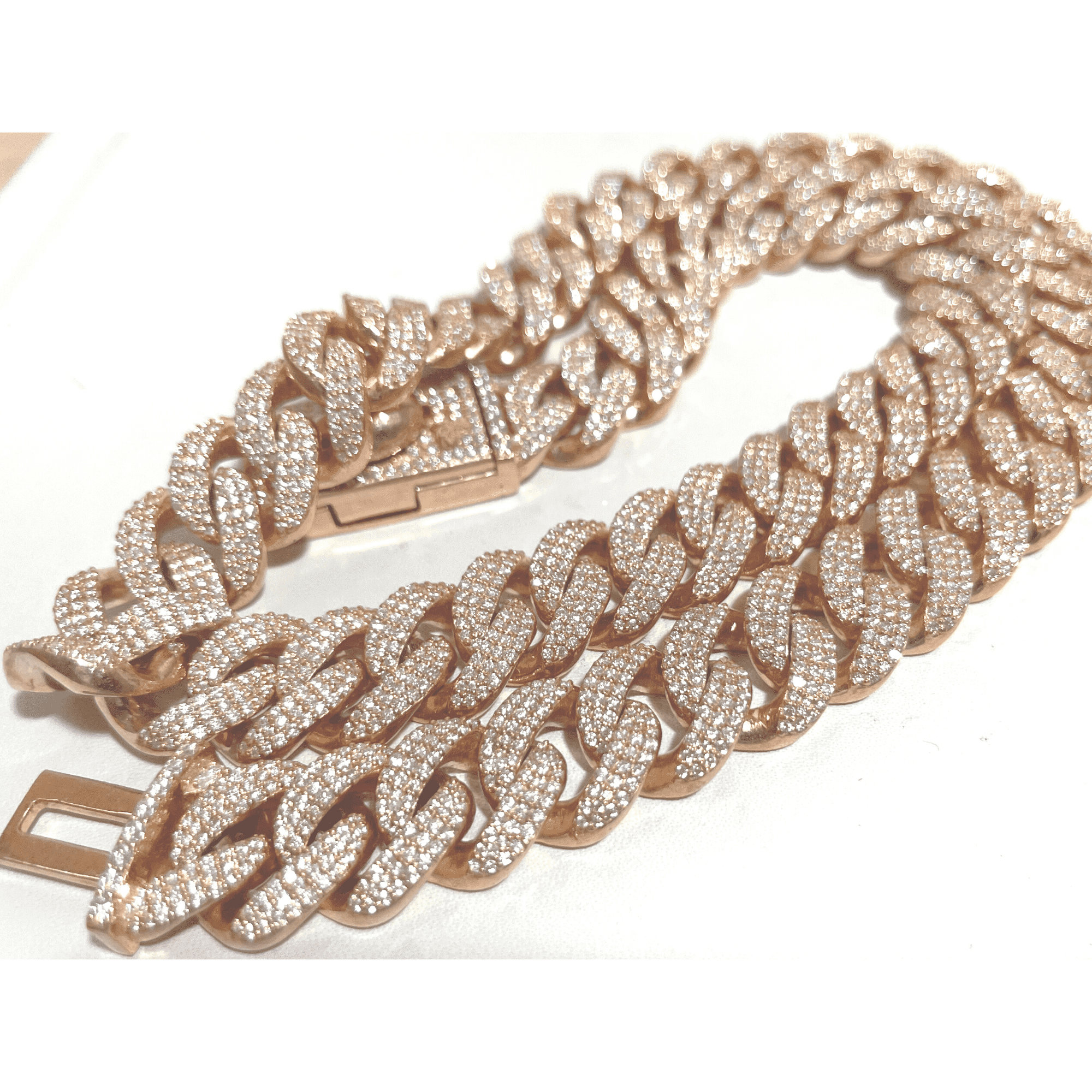 18mm Men’s Diamond Silver Iced Out Cuban Link Moissanite Chains - Image 7