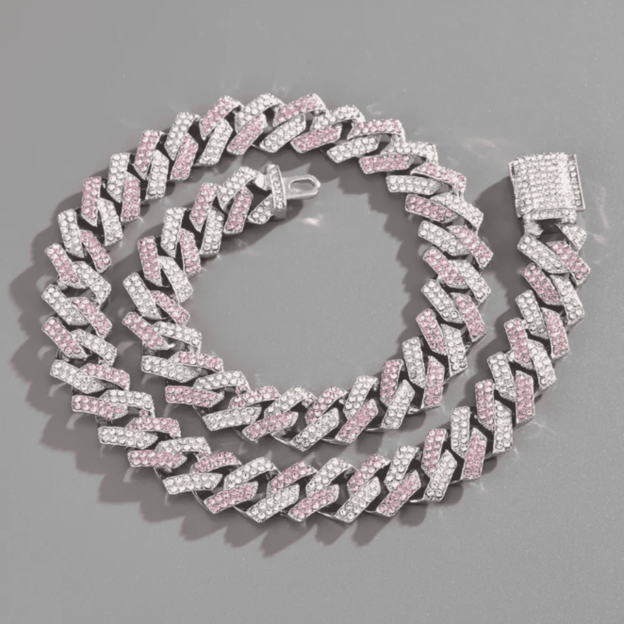 14mm Silver Diamond Men’s Moissanite Iced Out Cuban Link Chain - Image 8