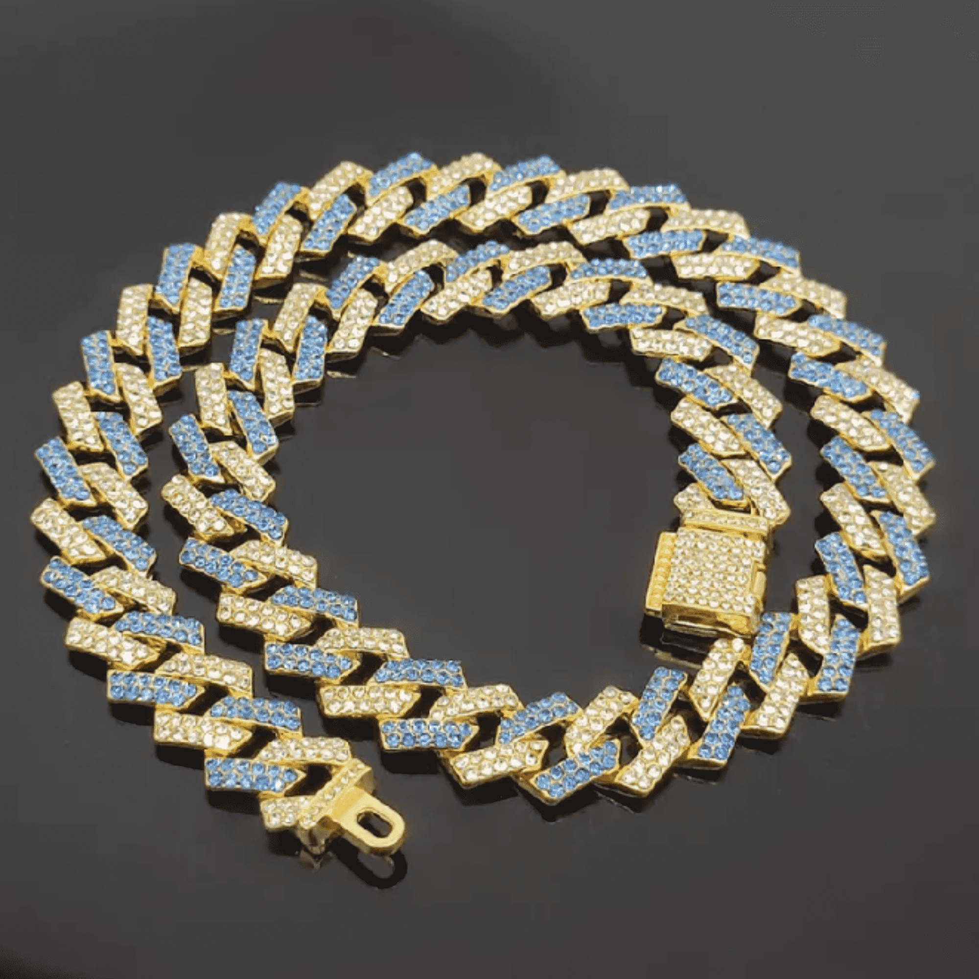 14mm Silver Diamond Men’s Moissanite Iced Out Cuban Link Chain - Image 10