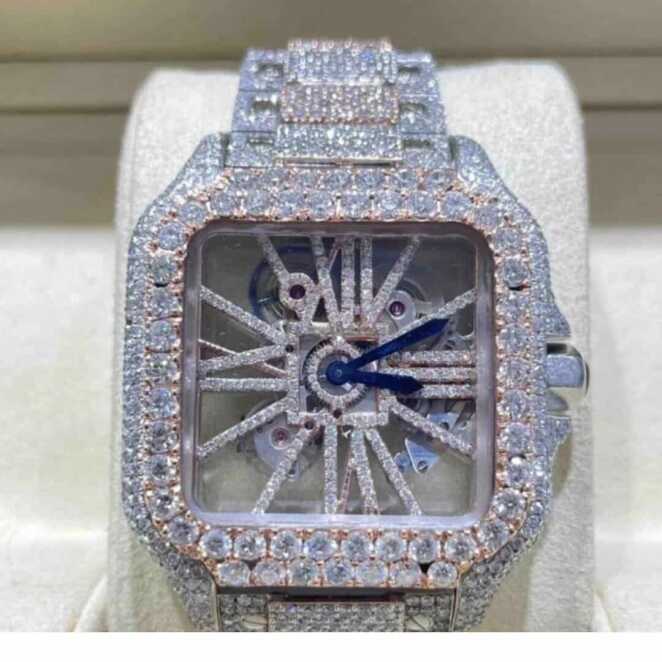 Certified VVS Moissanite and Diamond Watch