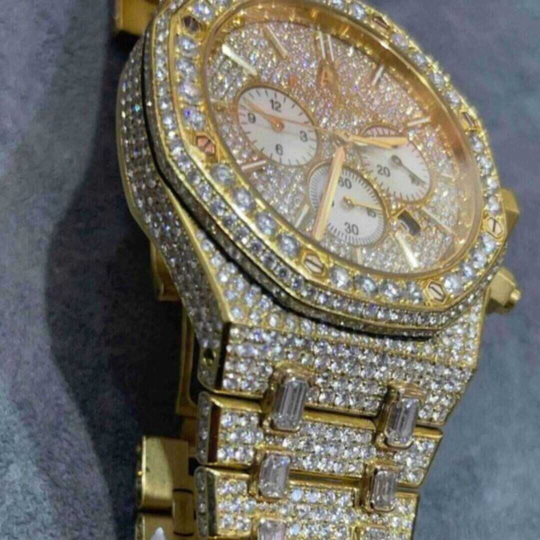 Luxury Iced Out Moissanite Diamond Watch - Image 6
