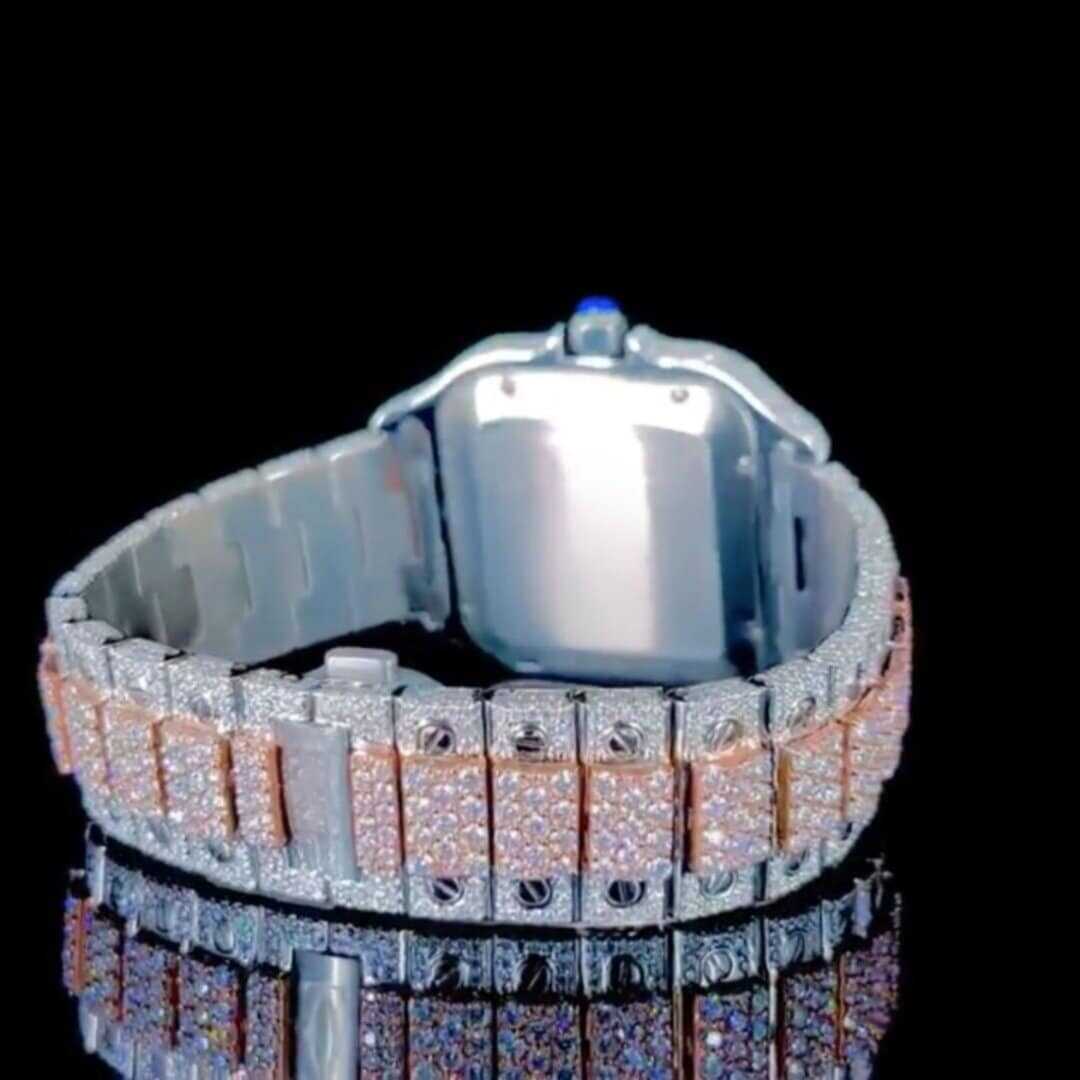Moissanite Iced Out Stainless Steel Men’s Watch - Image 5