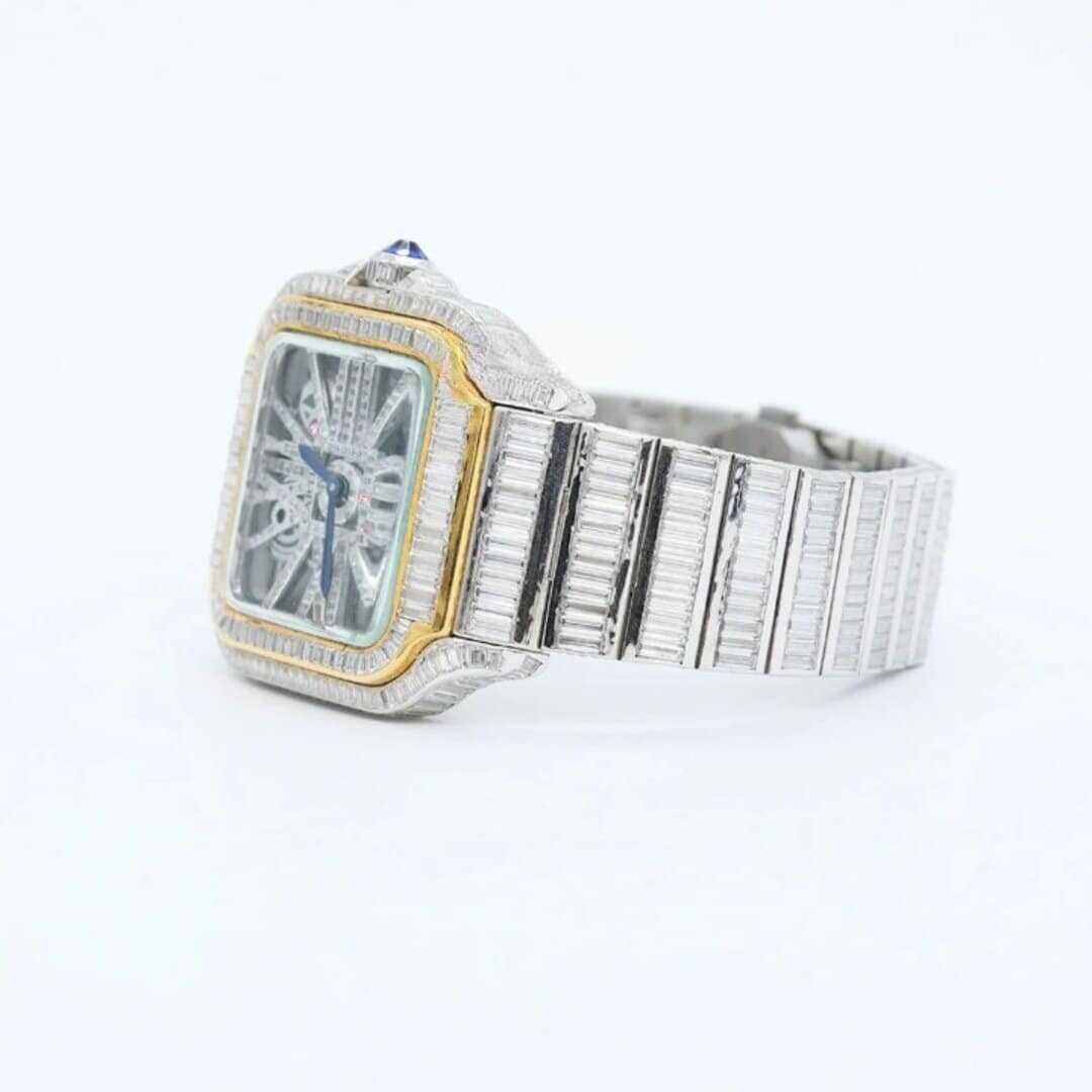 Classic Moissanite Watch with Modern Iced Detailing - Image 7
