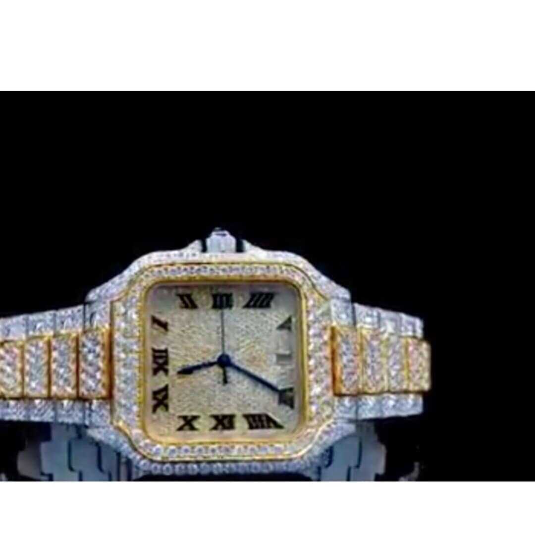 Designer Diamond Moissanite Watch for Modern Style