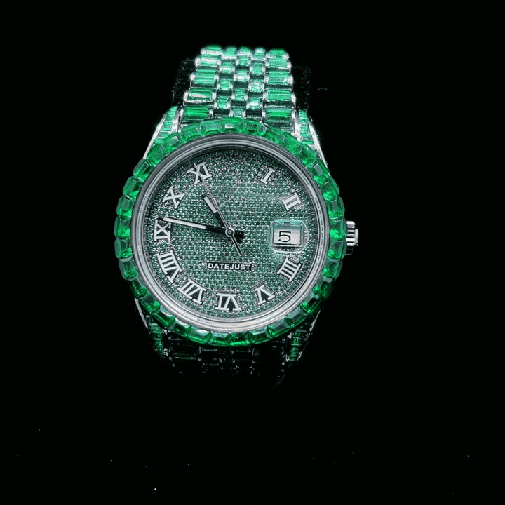 Bust Down Moissanite Watches Iced Out for Men & Women