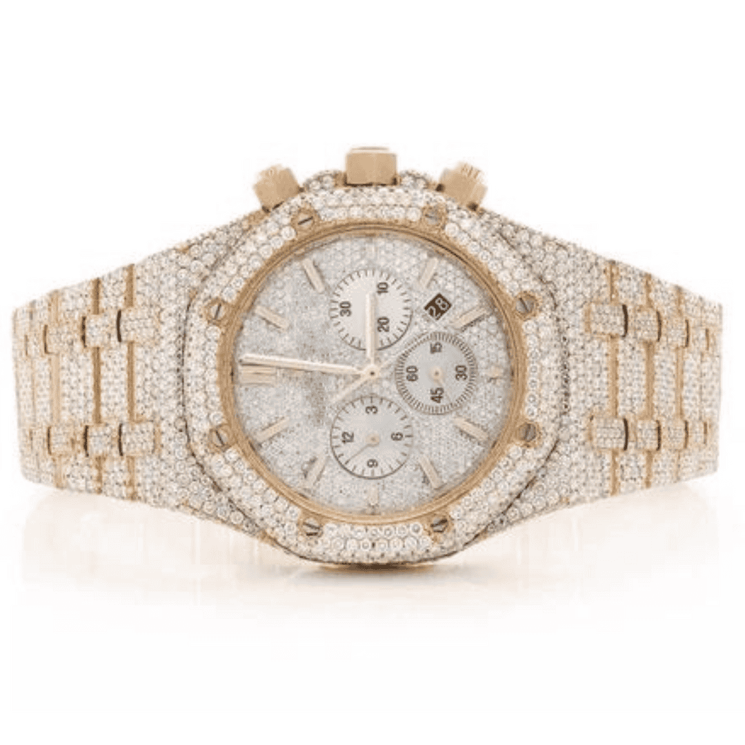 Stainless Steel Moissanite Watch for Gift