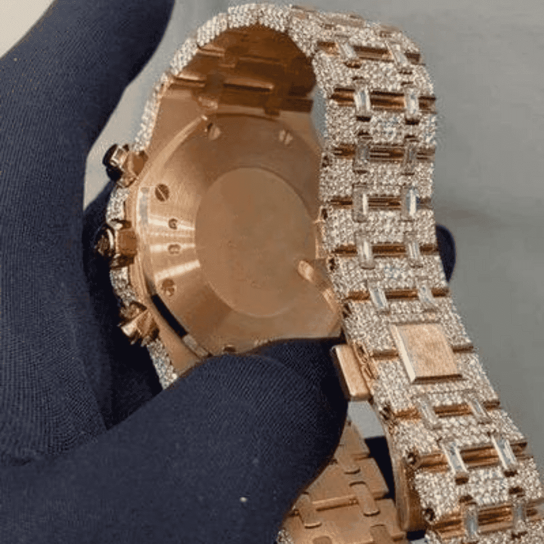 Stainless Steel VVS Moissanite Watch - Image 2