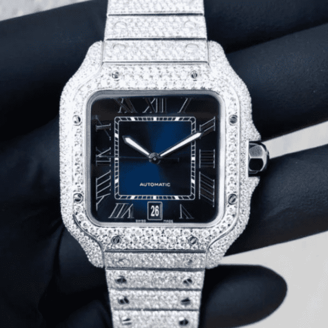 High Shine Moissanite Watches Iced Out for Men & Women