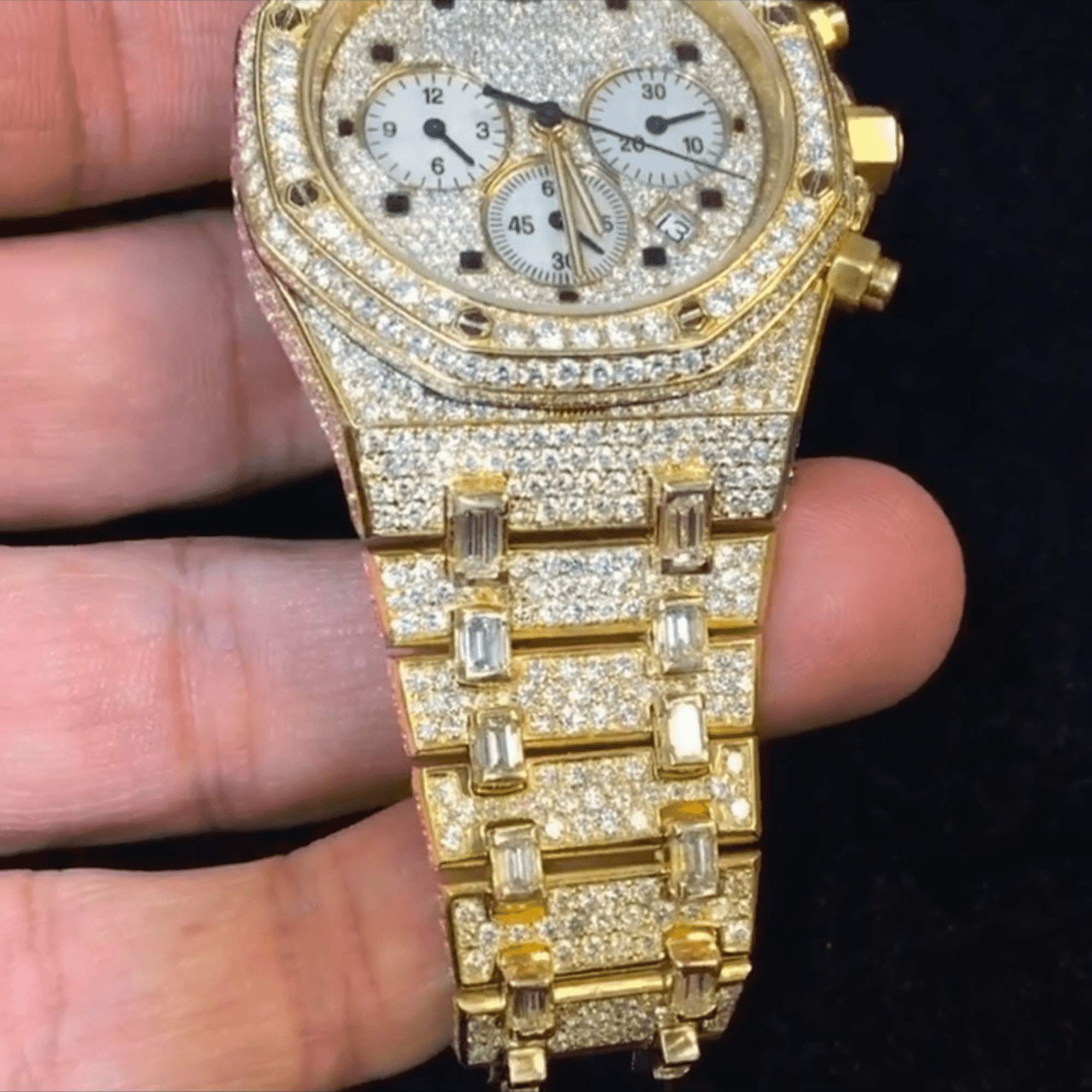 Iced Out Luxury: Bust Down Moissanite Watch - Image 3