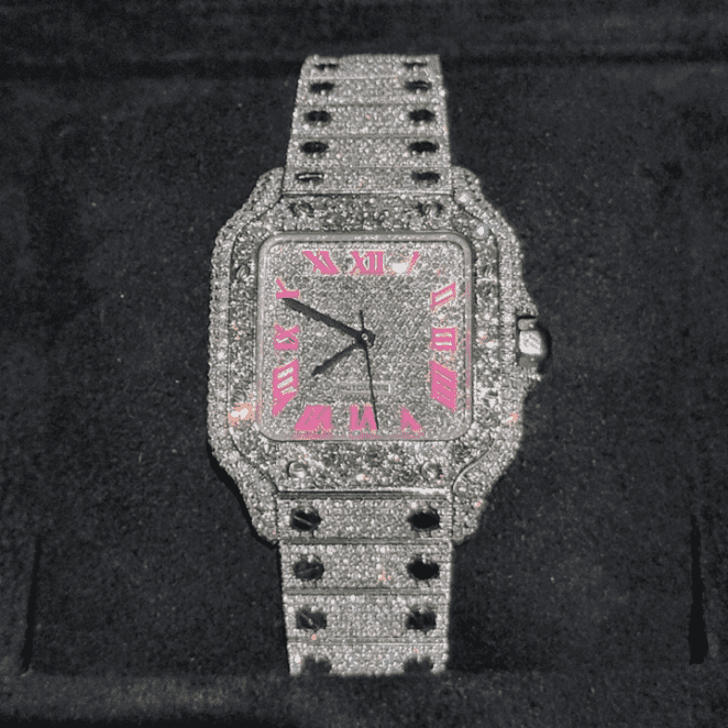 Iced Out Moissanite Watches Supreme Look for Men & Women
