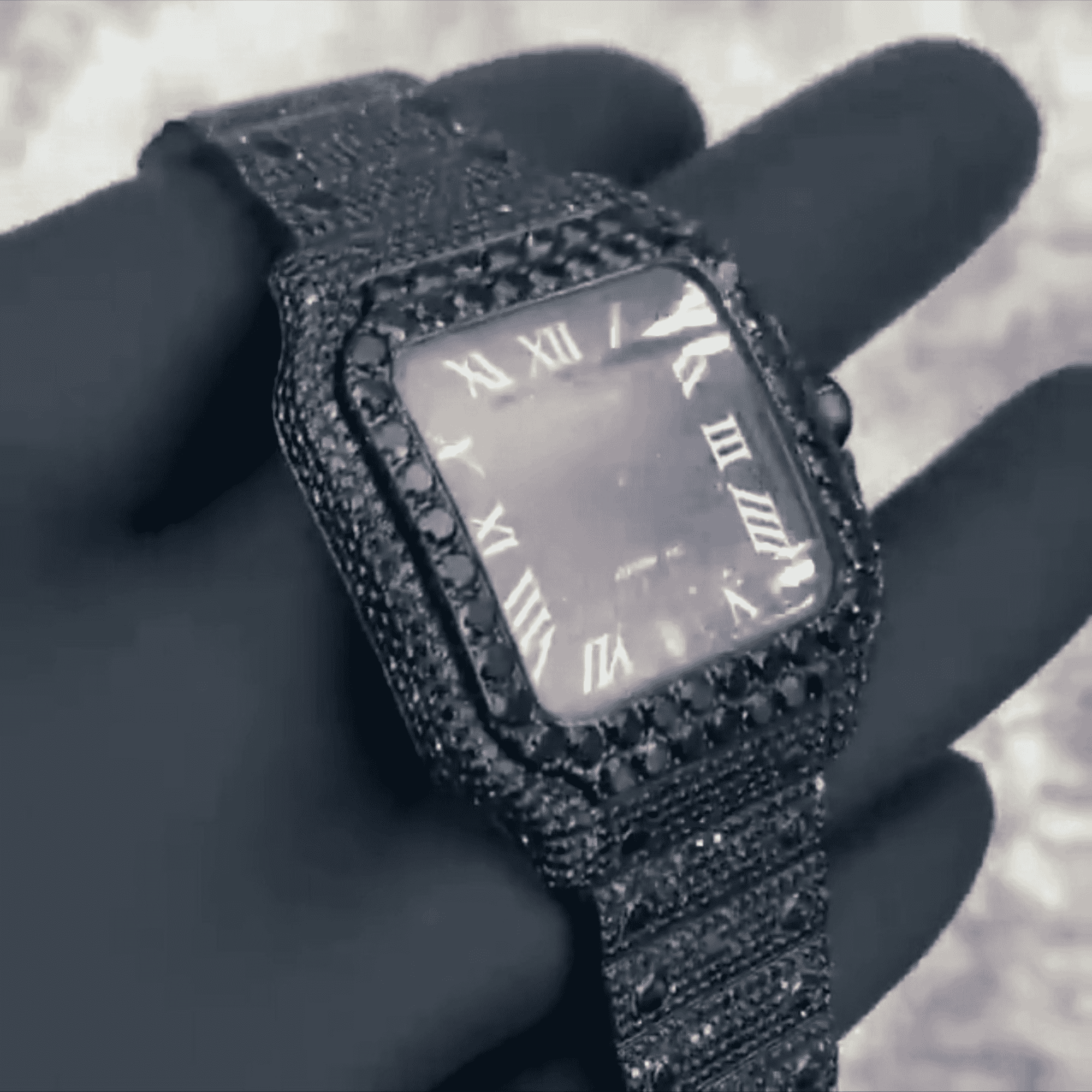 Moissanite Diamond Iced Out Bust Down Watch Luxury Timepiece