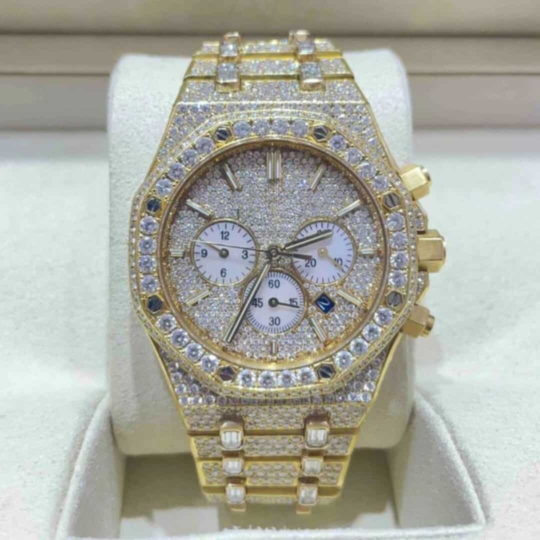 Luxury Iced Out Moissanite Diamond Watch - Image 5