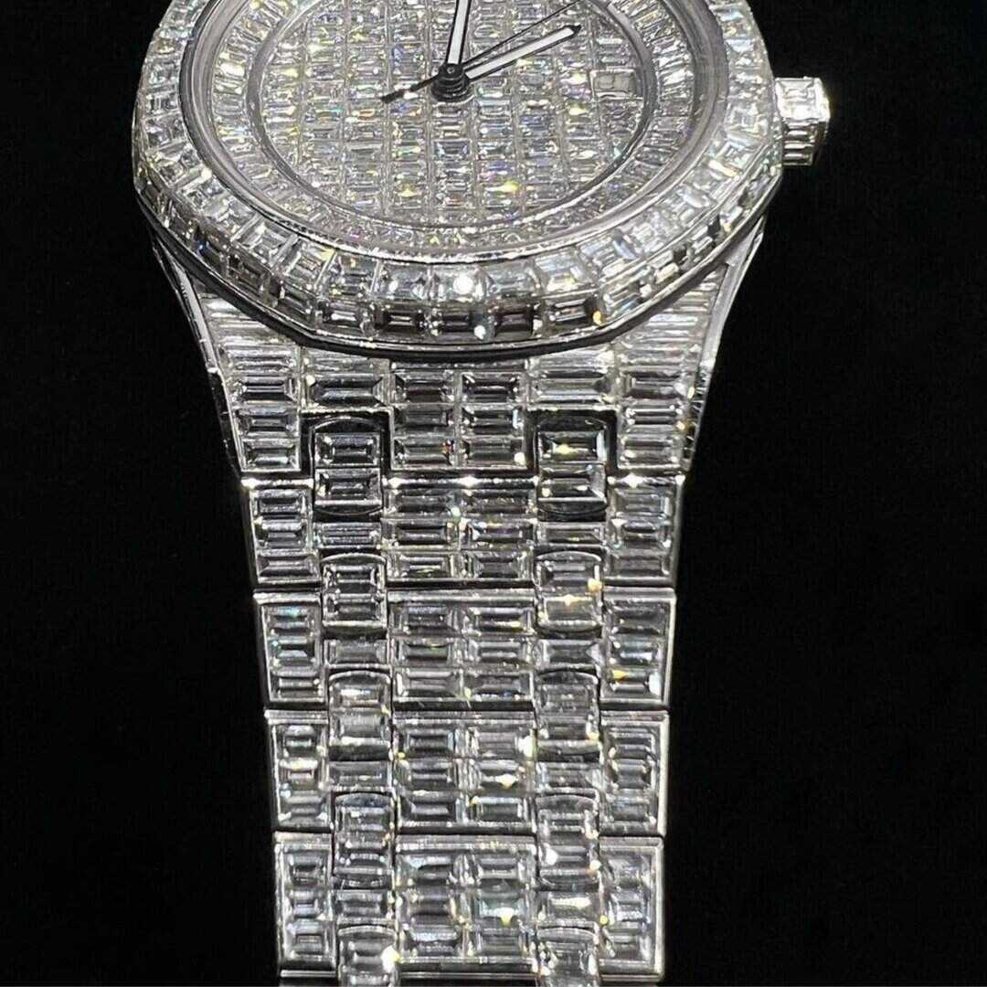 Stylish Men’s Moissanite Hip Hop Automatic Watch - Image 4
