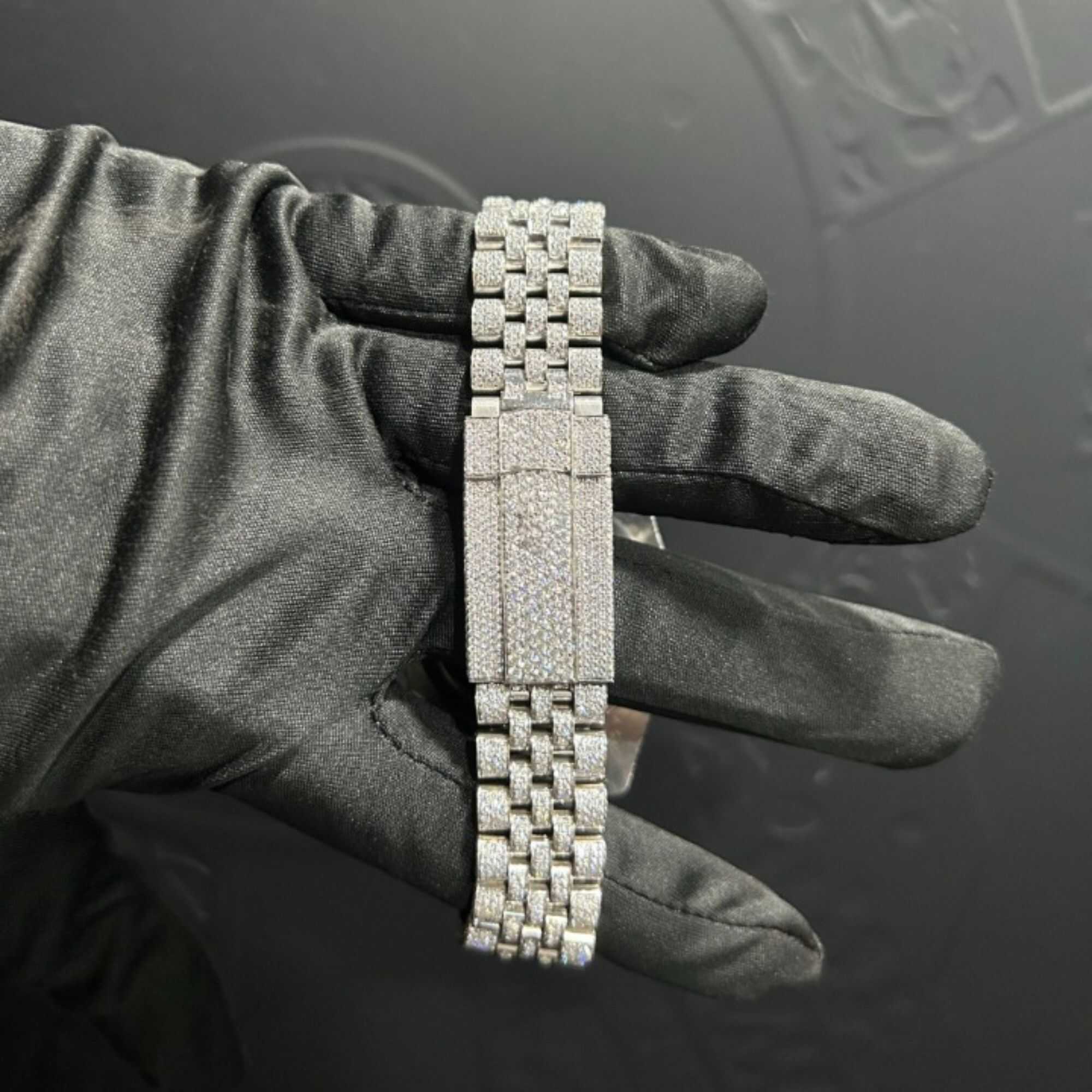 Men & Women Moissanite Watches with Stainless Steel Band - Image 3