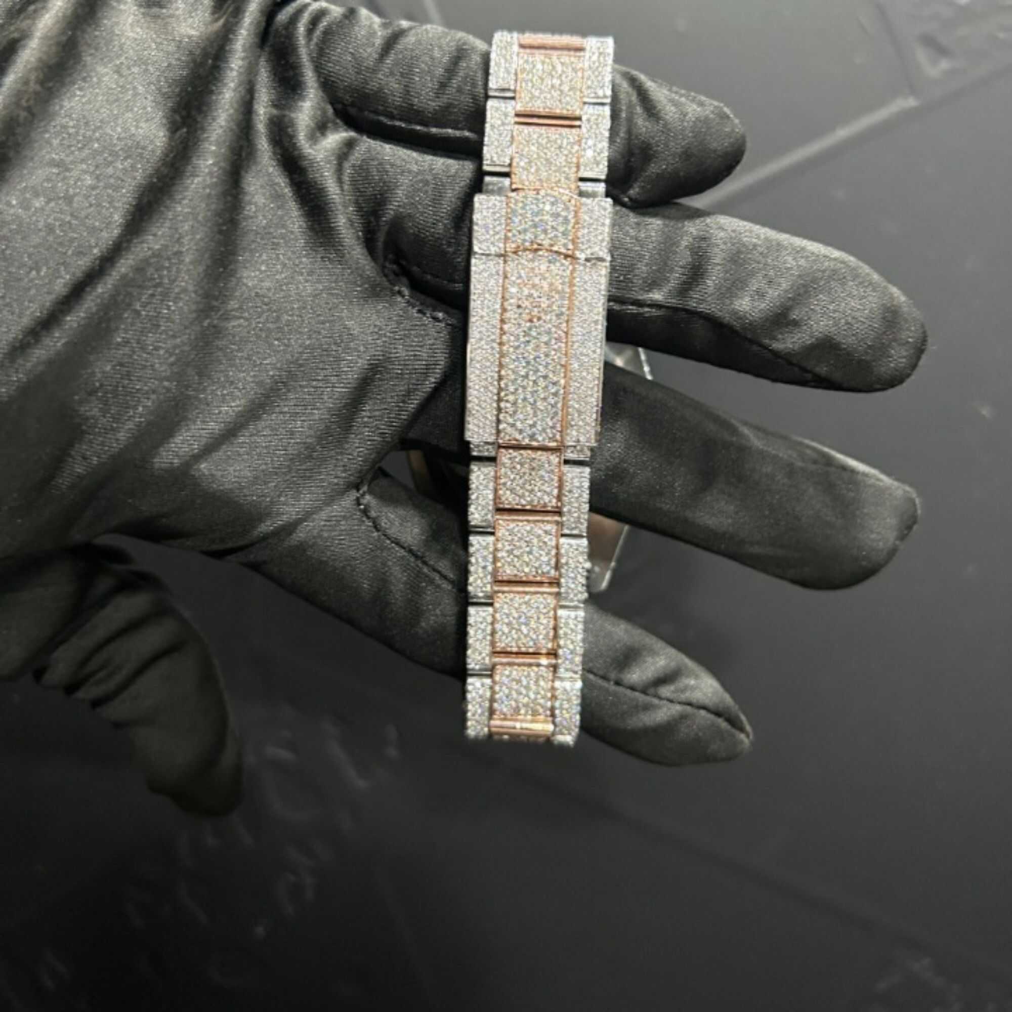 Luxury Moissanite Watches with Skeleton Dial Iced Out - Image 3