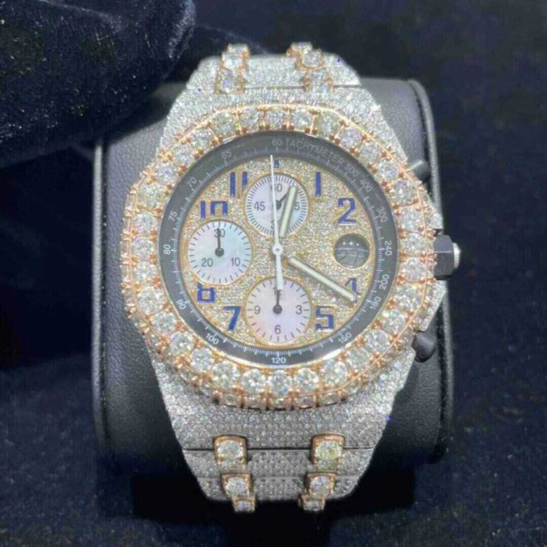Stainless Steel VVS Moissanite Watch for Women