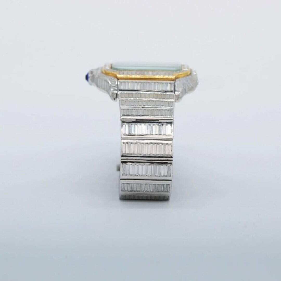 Classic Moissanite Watch with Modern Iced Detailing - Image 6