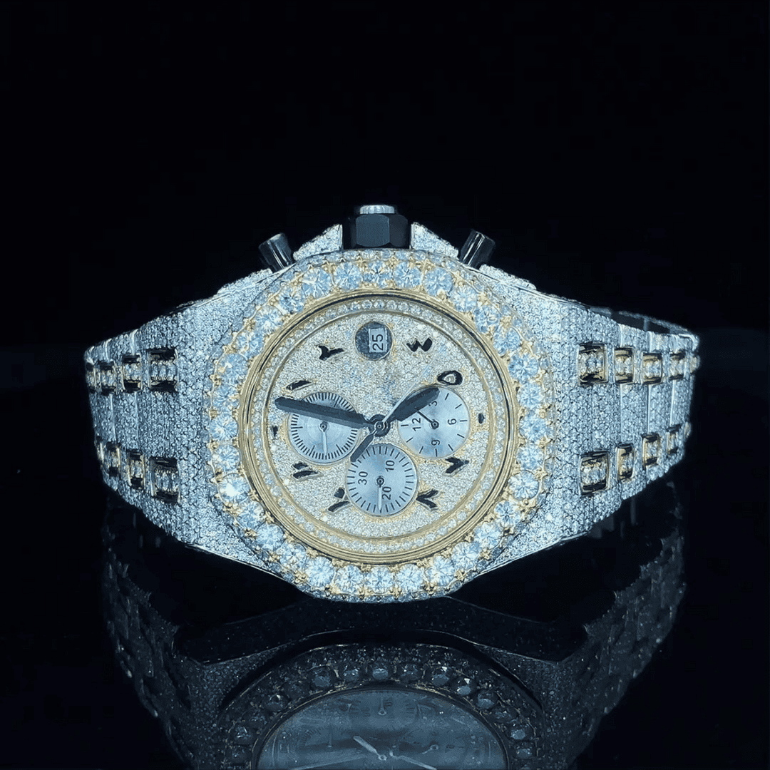 VVS Diamond Moissanite Iced Out Luxury Men’s Watch