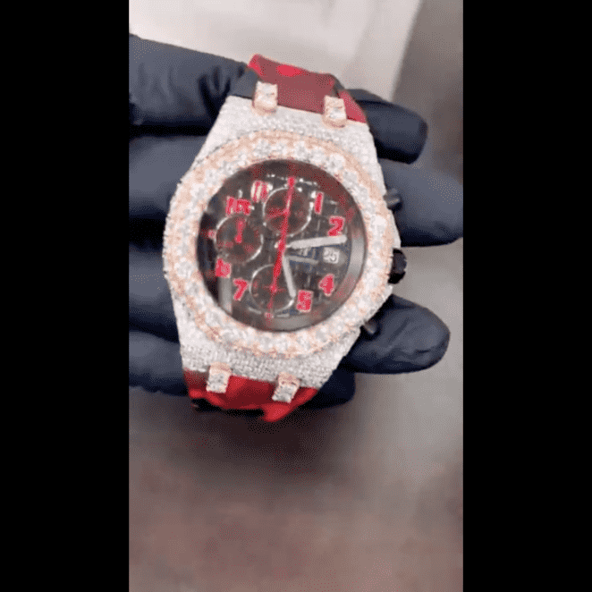 Premium Moissanite Watches Iced Out with Slim Dial for Men & Women