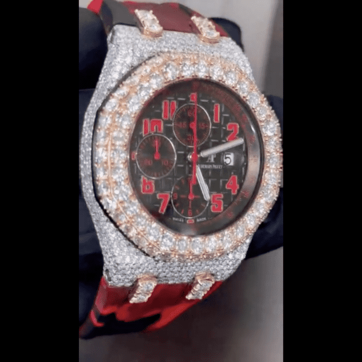 Premium Moissanite Watches Iced Out with Slim Dial for Men & Women - Image 3