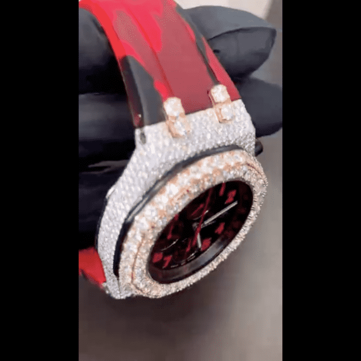 Premium Moissanite Watches Iced Out with Slim Dial for Men & Women - Image 4