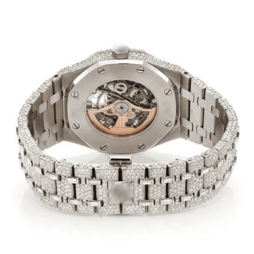 Stainless Steel Iced Out Moissanite Watch for Anyone - Image 7