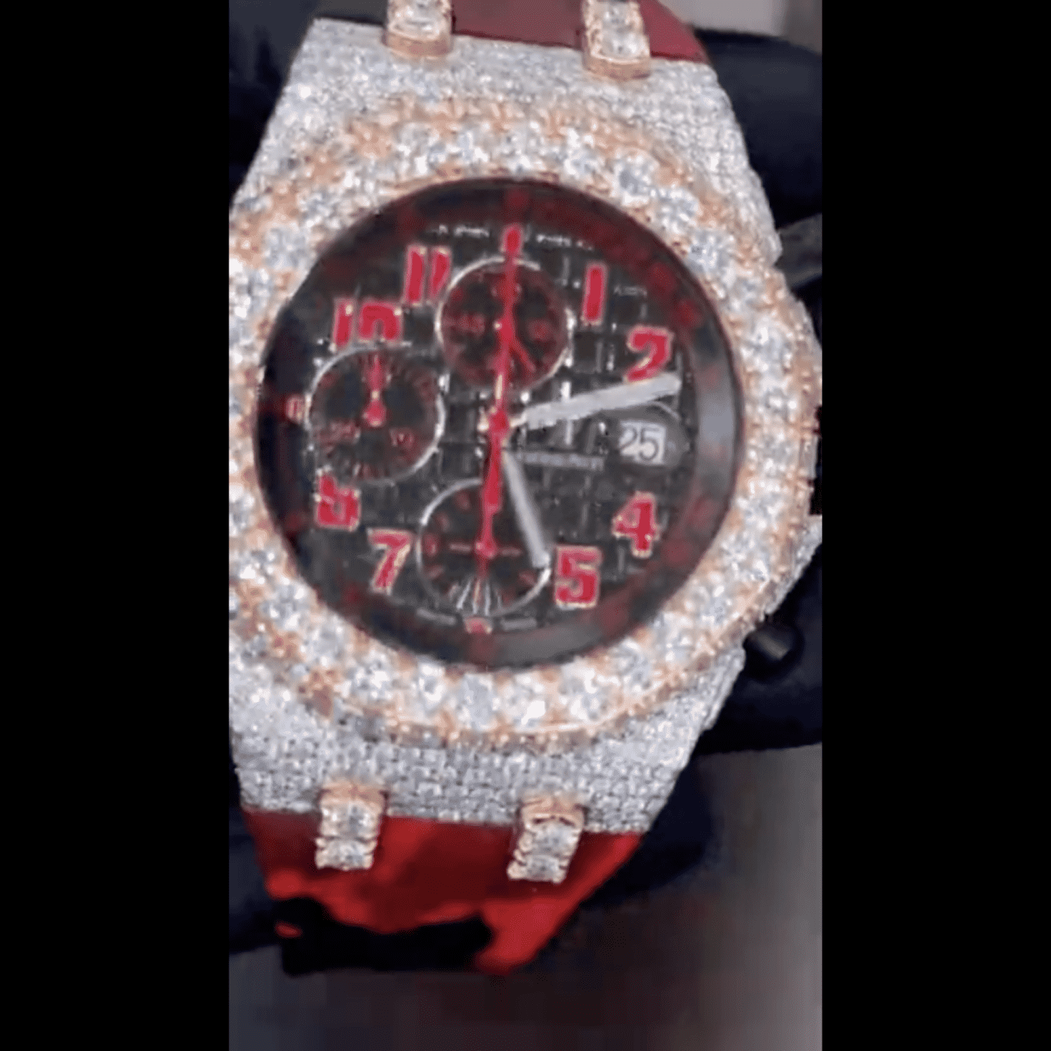Premium Moissanite Watches Iced Out with Slim Dial for Men & Women - Image 5