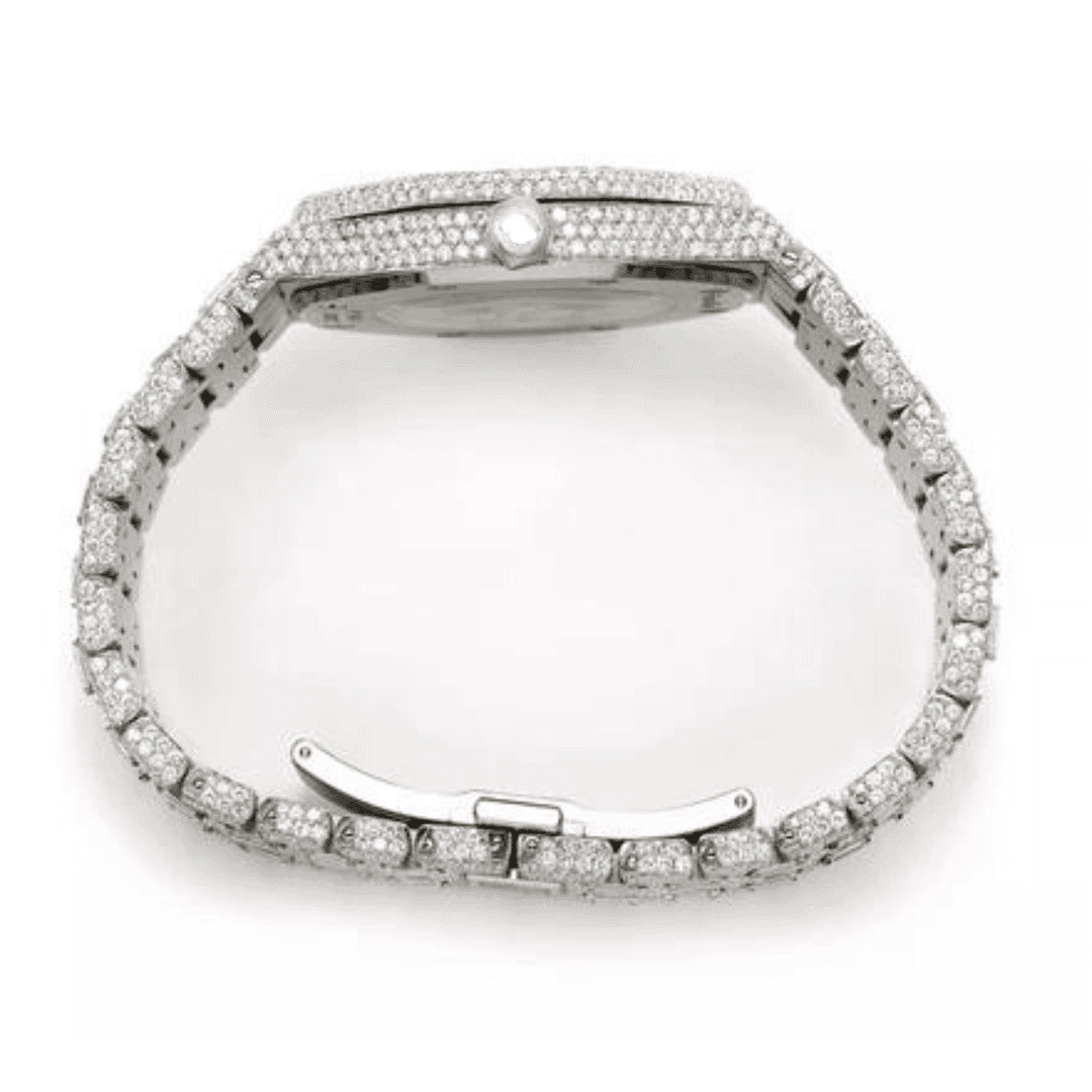 Stainless Steel Iced Out Moissanite Watch for Anyone - Image 5
