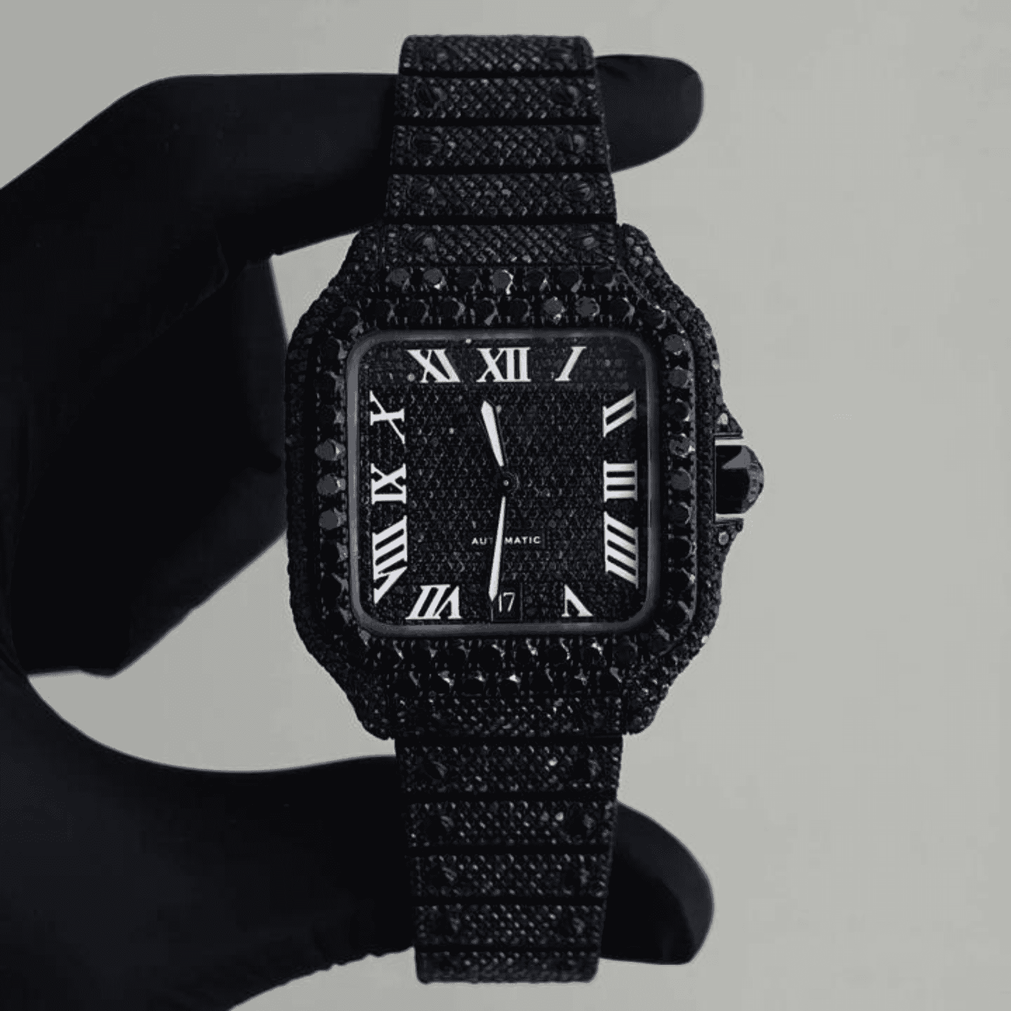 Iced Out Moissanite Watch Hip Hop Automatic Watch - Image 2