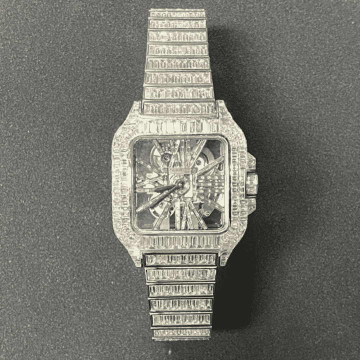 Exclusive Edition Bust Down Iced Out Watches, Moissanite Watches - Image 3