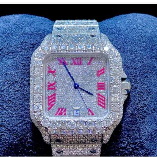 Classic Stainless Steel Bust Down Chronograph Watch