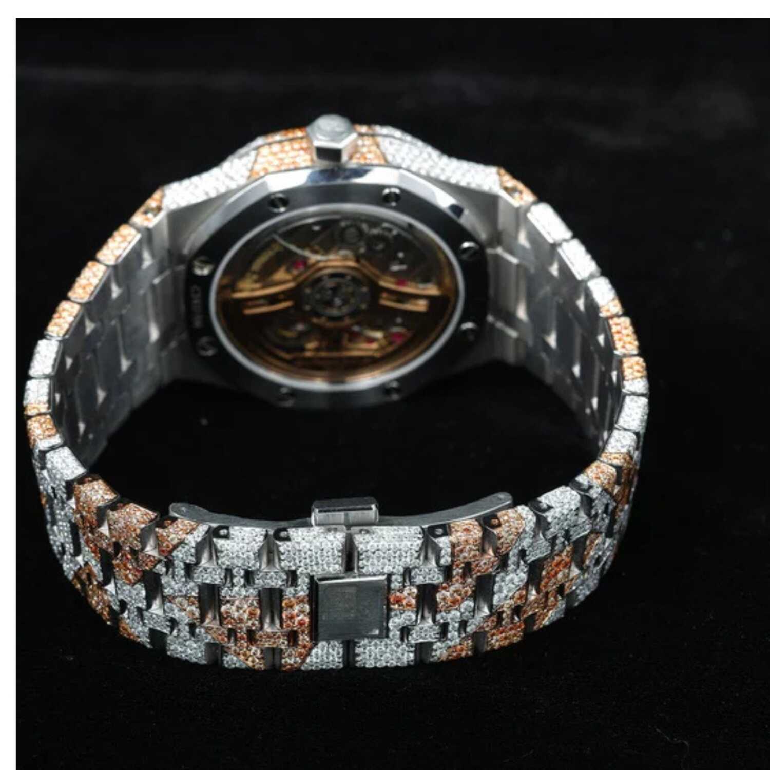 Iced Out Moissanite Watches with Minimalist Metal Bracelet - Image 5