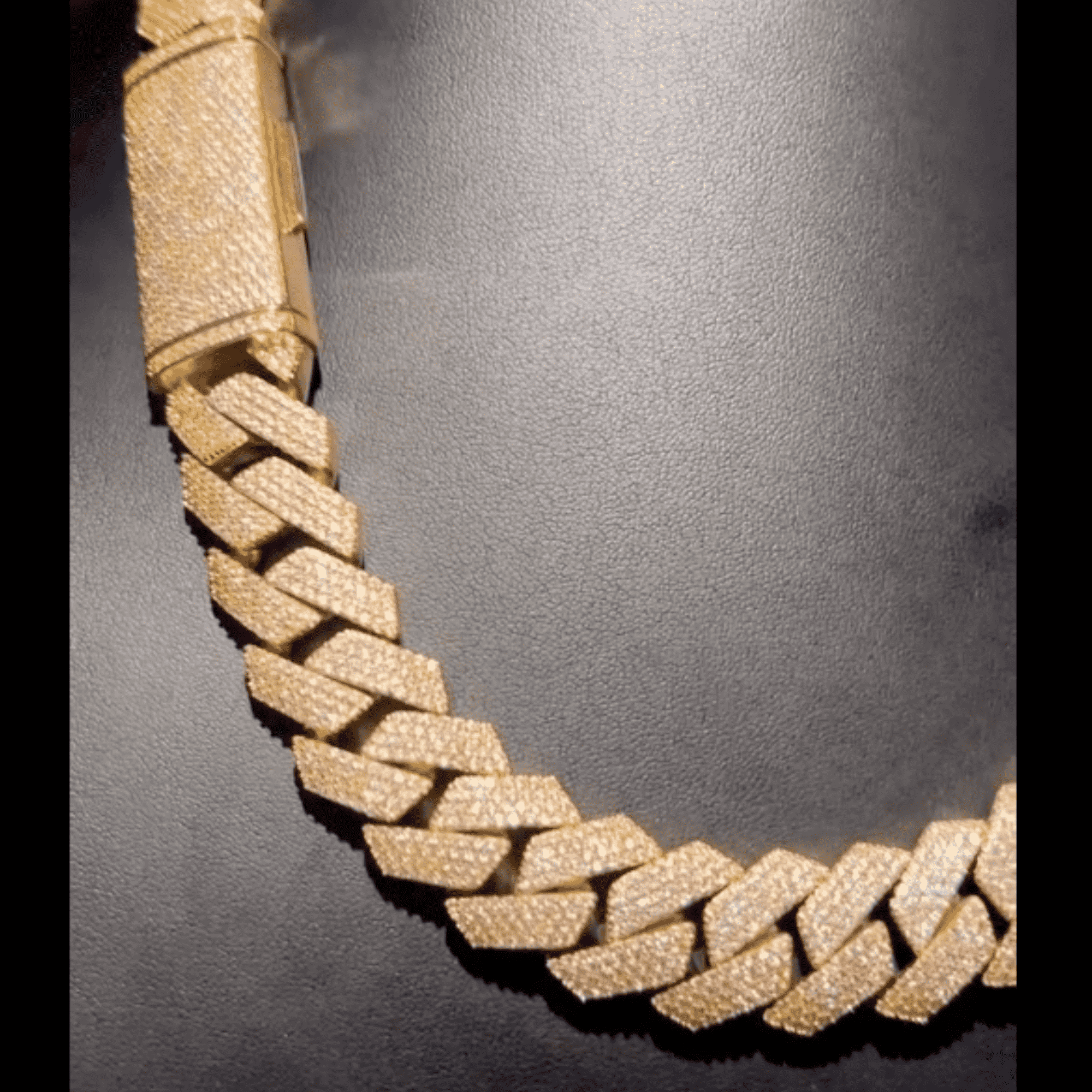 20mm Mens Silver Cuban Link Chain