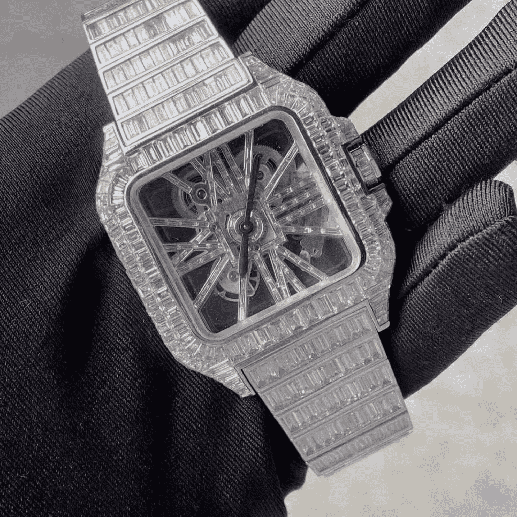 Stainless Steel Luxury Edition VVS Moissanite Watch - Image 5