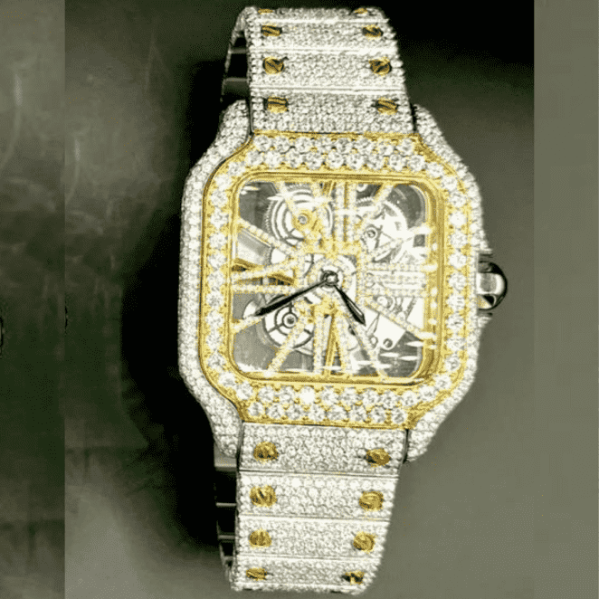 High-End Moissanite Diamond Automatic Watch