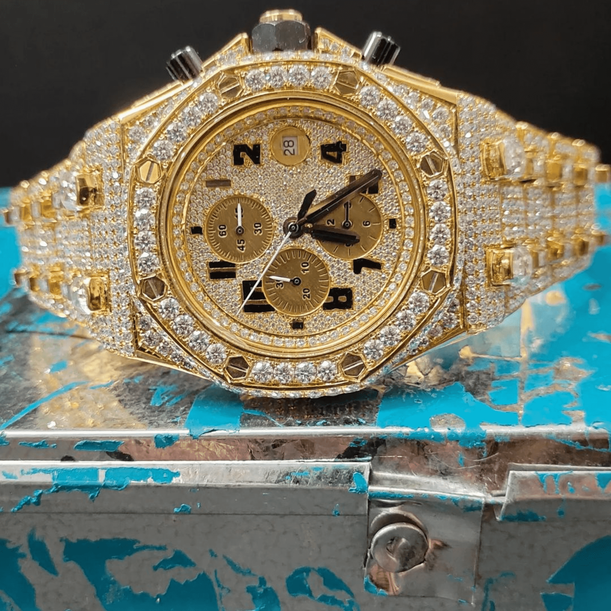 High-Quality Best VVS Moissanite Iced Out Watch